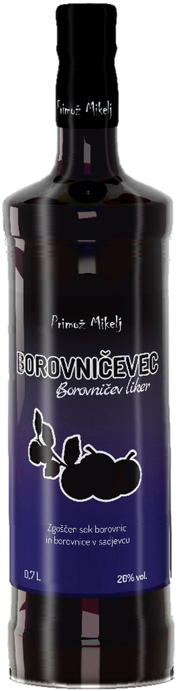 Steklenica Borovničevec – Borovničev liker